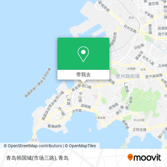 青岛韩国城(市场三路)地图