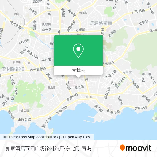 如家酒店五四广场徐州路店-东北门地图