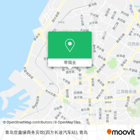 青岛世鑫缘商务宾馆(四方长途汽车站)地图