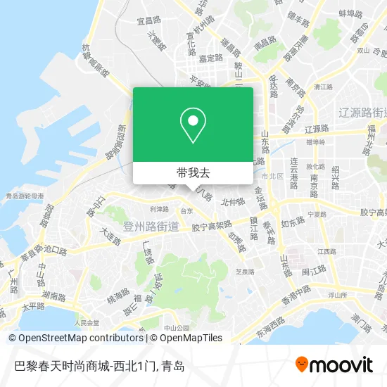 巴黎春天时尚商城-西北1门地图