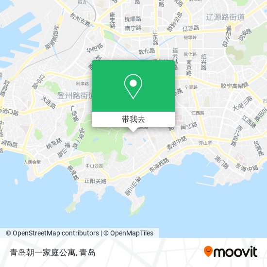 青岛朝一家庭公寓地图