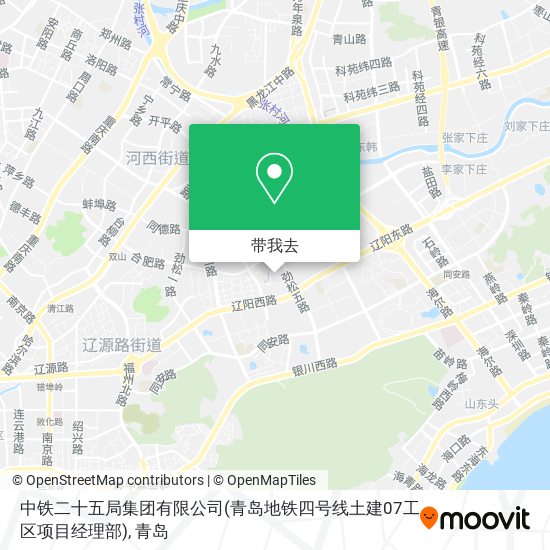 中铁二十五局集团有限公司(青岛地铁四号线土建07工区项目经理部)地图