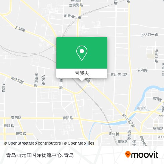 青岛西元庄国际物流中心地图