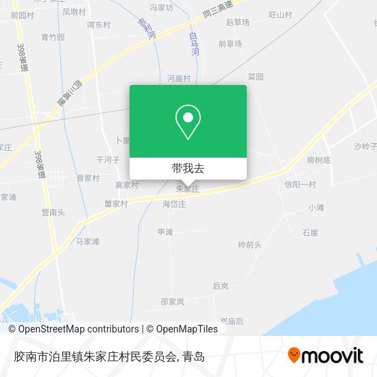 胶南市泊里镇朱家庄村民委员会地图