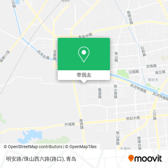 明安路/珠山西六路(路口)地图