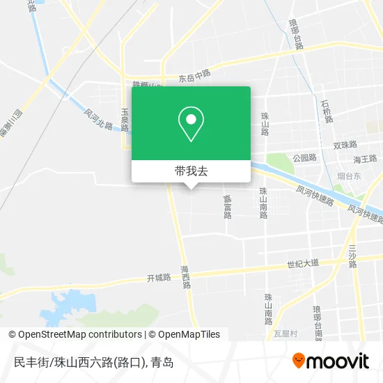 民丰街/珠山西六路(路口)地图