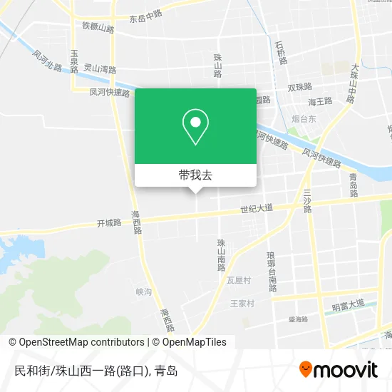 民和街/珠山西一路(路口)地图