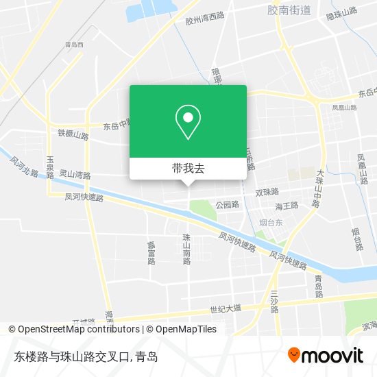 东楼路与珠山路交叉口地图