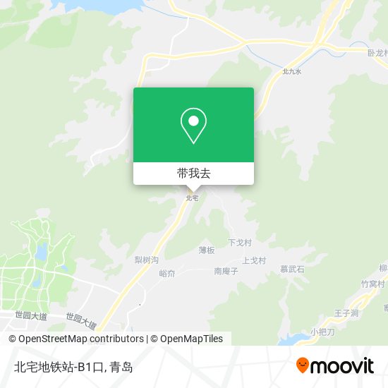 北宅地铁站-B1口地图