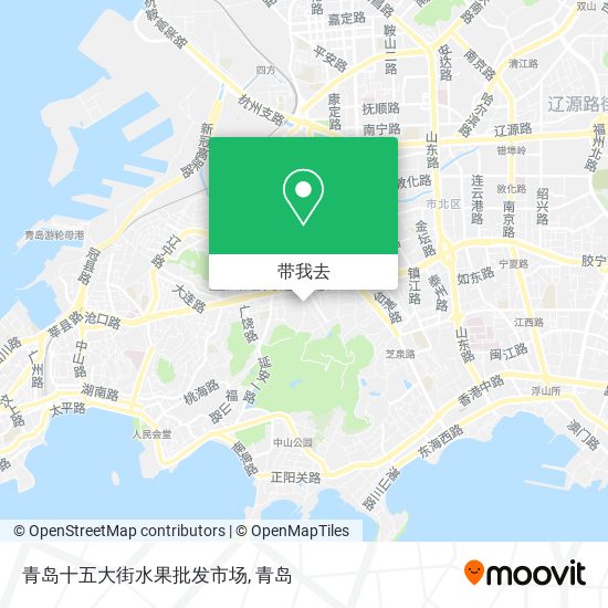 青岛十五大街水果批发市场地图