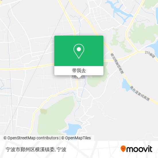 宁波市鄞州区横溪镇委地图