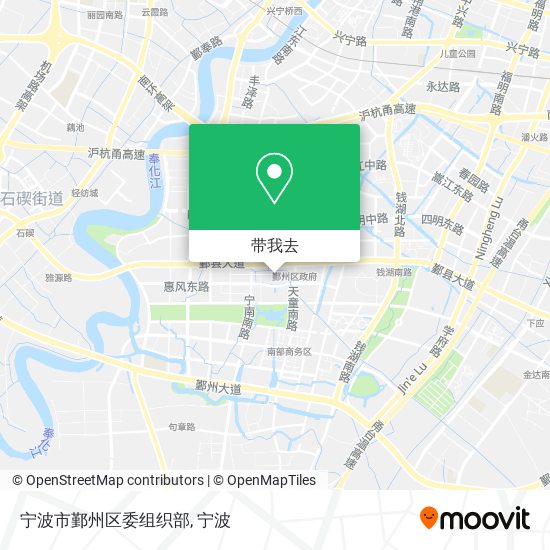 宁波市鄞州区委组织部地图