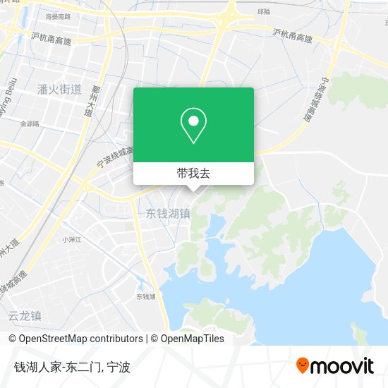 钱湖人家-东二门地图