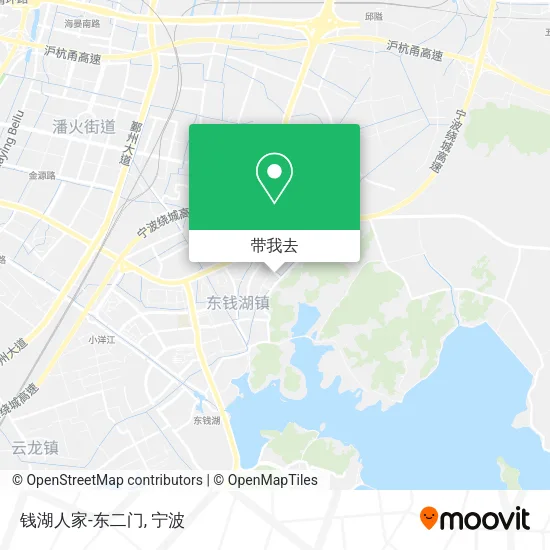 钱湖人家-东二门地图