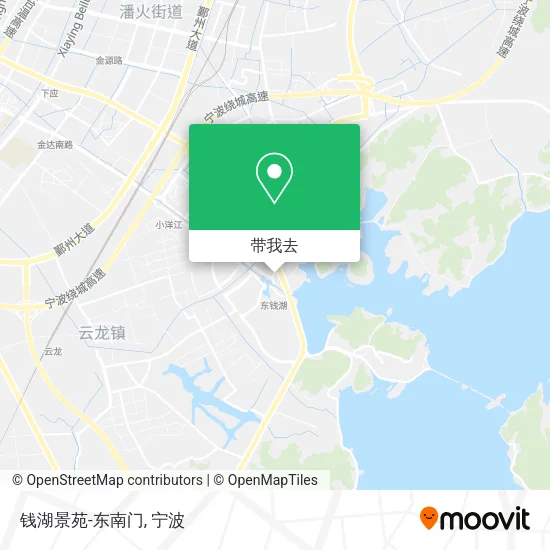 钱湖景苑-东南门地图