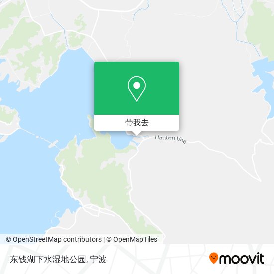 东钱湖下水湿地公园地图