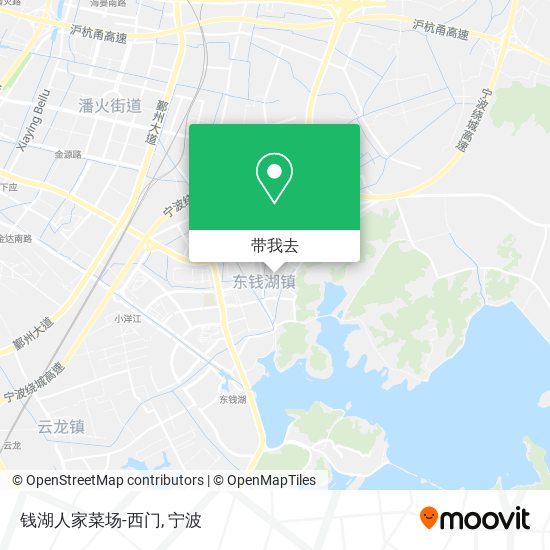 钱湖人家菜场-西门地图
