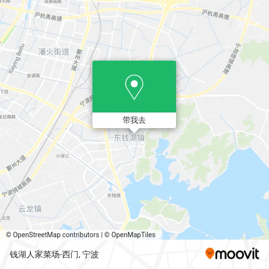 钱湖人家菜场-西门地图