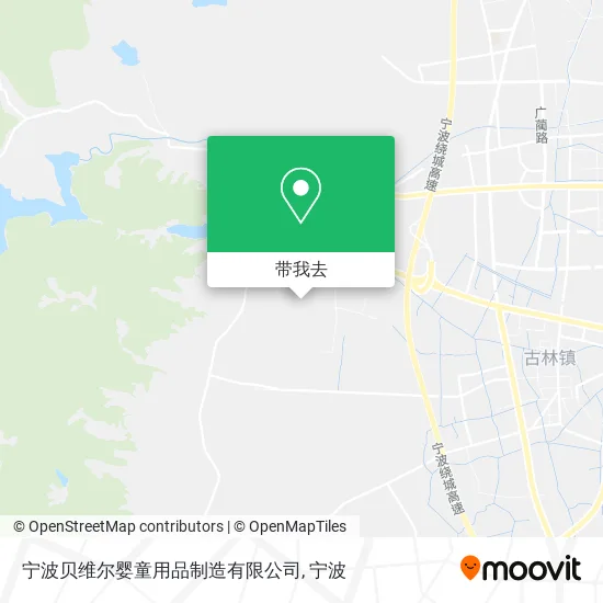 宁波贝维尔婴童用品制造有限公司地图