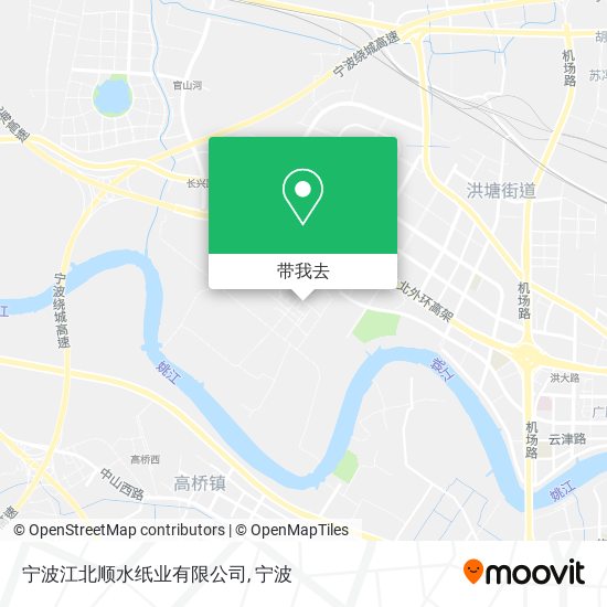 宁波江北顺水纸业有限公司地图