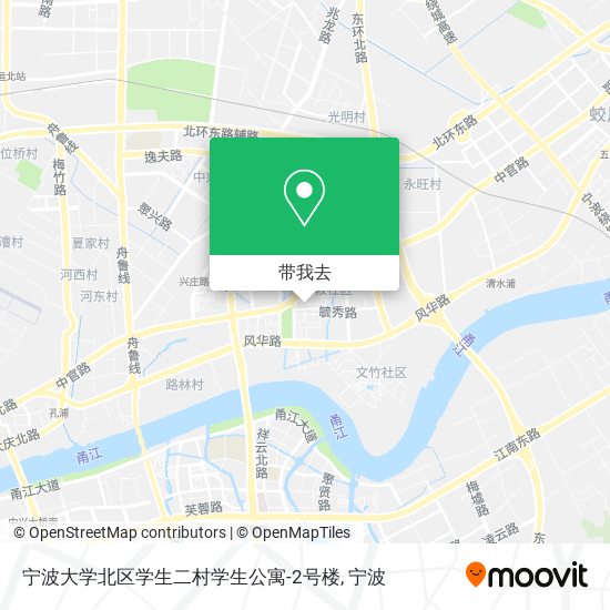 宁波大学北区学生二村学生公寓-2号楼地图