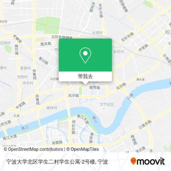 宁波大学北区学生二村学生公寓-2号楼地图