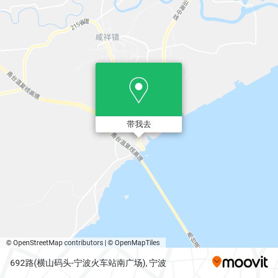 692路(横山码头-宁波火车站南广场)地图