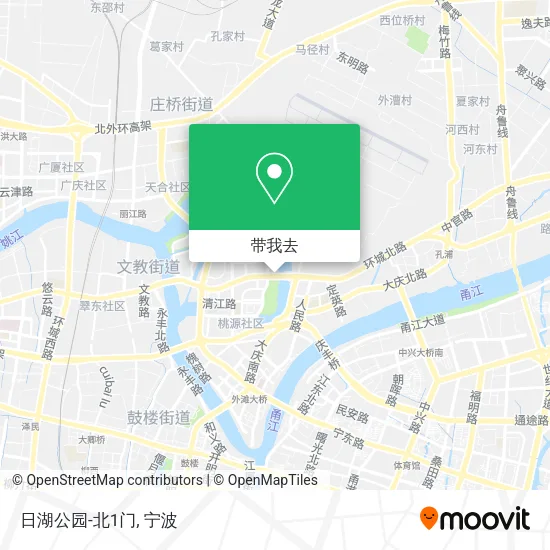 日湖公园-北1门地图