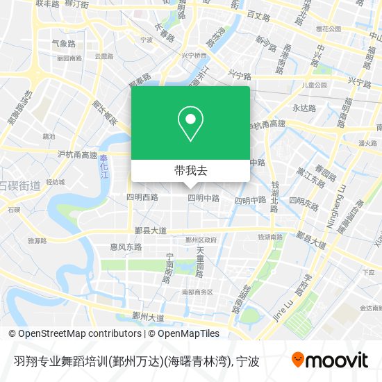 羽翔专业舞蹈培训(鄞州万达)(海曙青林湾)地图