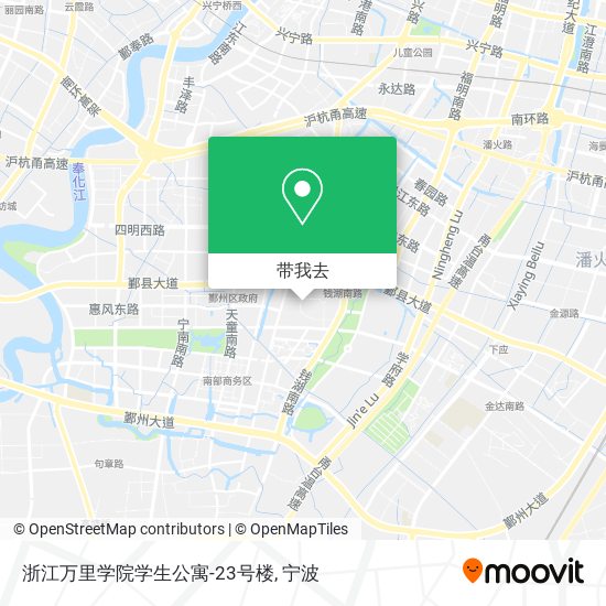 浙江万里学院学生公寓-23号楼地图