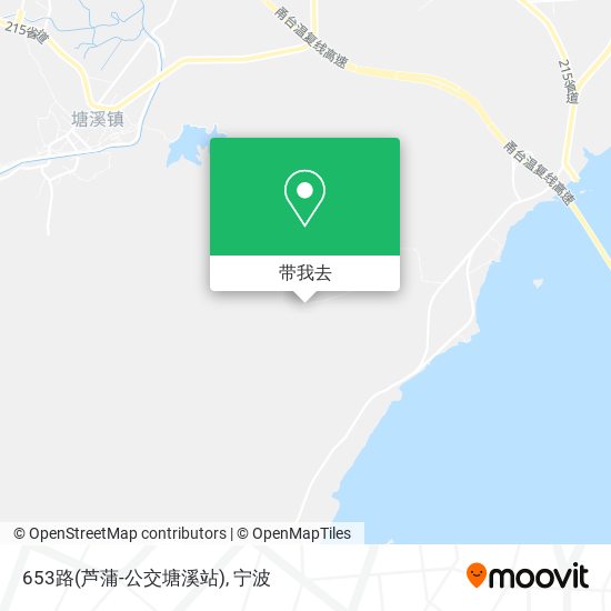 653路(芦蒲-公交塘溪站)地图