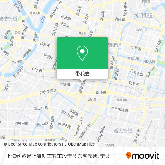 上海铁路局上海动车客车段宁波东客整所地图