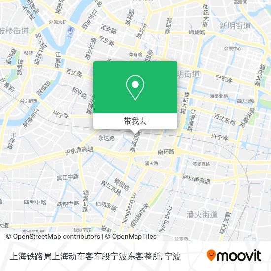 上海铁路局上海动车客车段宁波东客整所地图