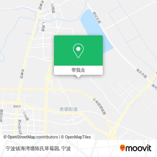 宁波镇海湾塘陈氏草莓园地图
