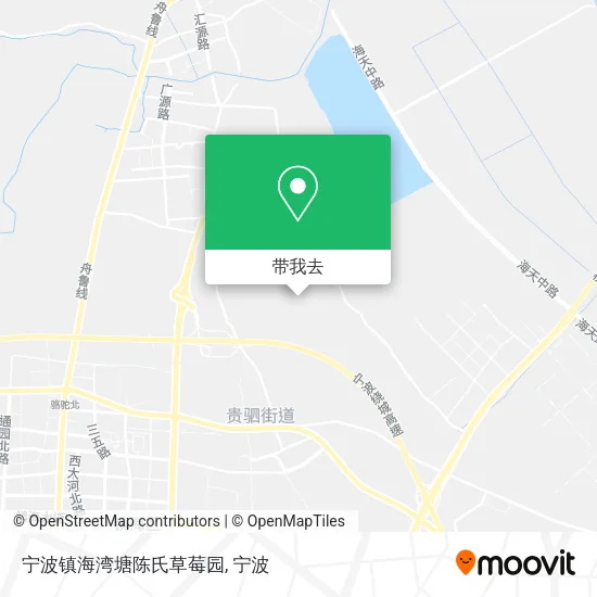 宁波镇海湾塘陈氏草莓园地图
