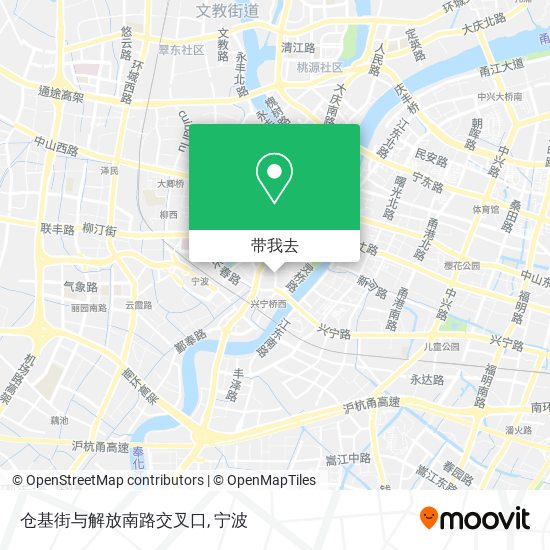 仓基街与解放南路交叉口地图