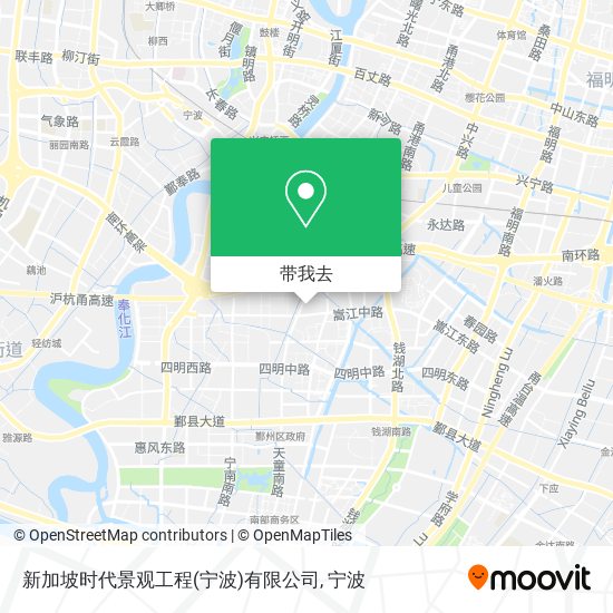 新加坡时代景观工程(宁波)有限公司地图