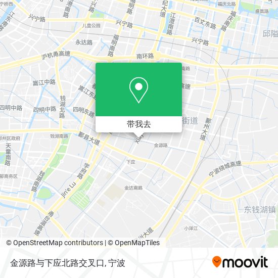 金源路与下应北路交叉口地图
