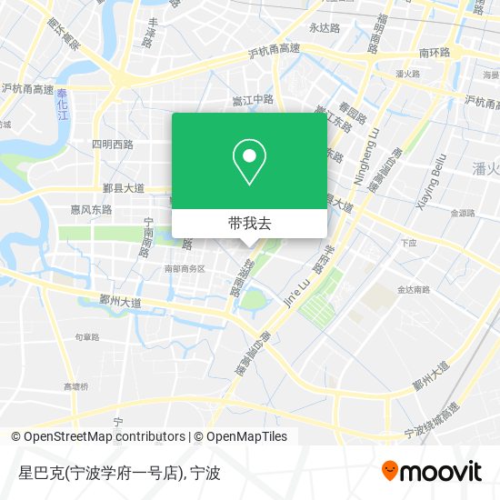 星巴克(宁波学府一号店)地图