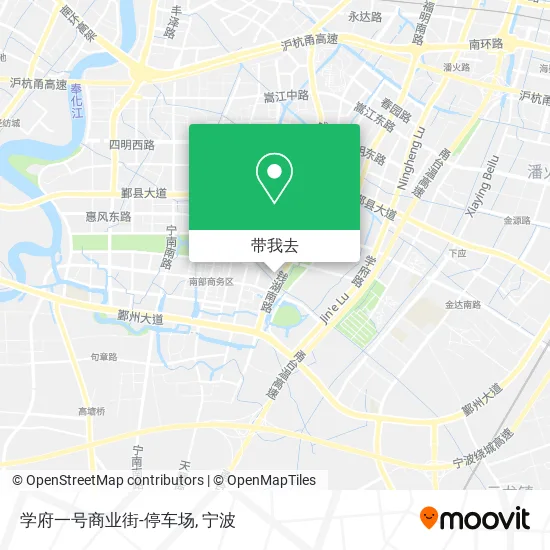 学府一号商业街-停车场地图