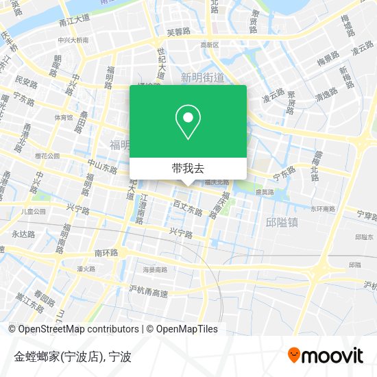 金螳螂家(宁波店)地图
