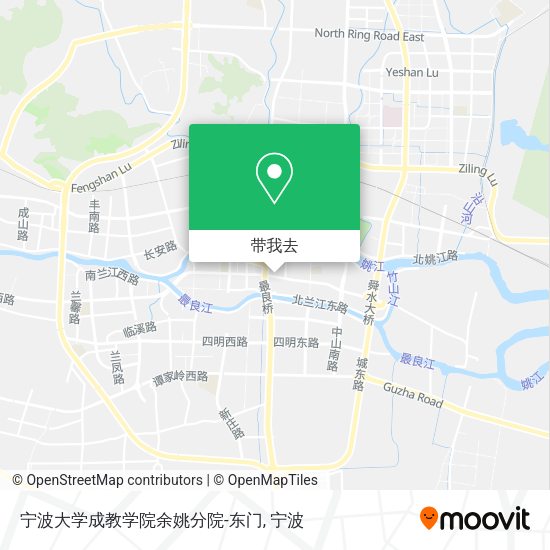宁波大学成教学院余姚分院-东门地图
