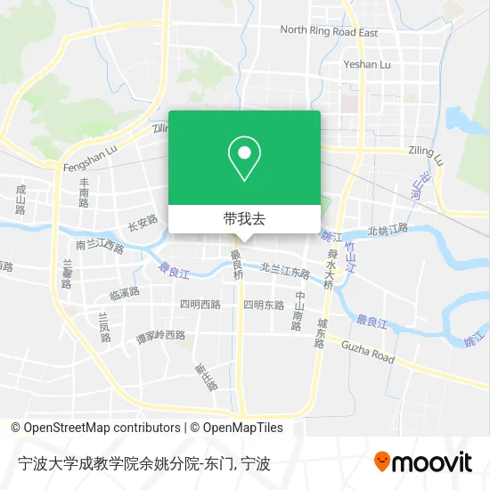 宁波大学成教学院余姚分院-东门地图