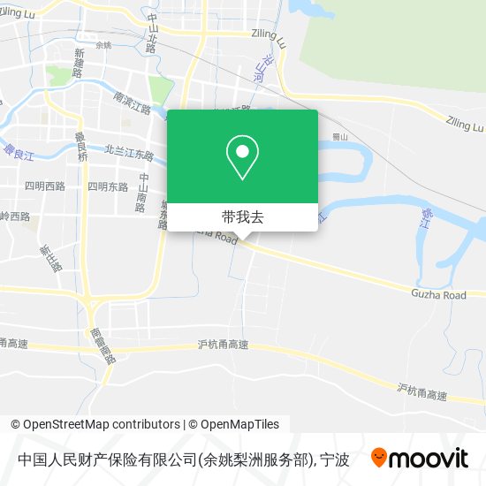 中国人民财产保险有限公司(余姚梨洲服务部)地图