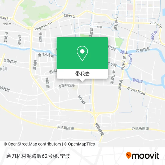 磨刀桥村泥路畈62号楼地图
