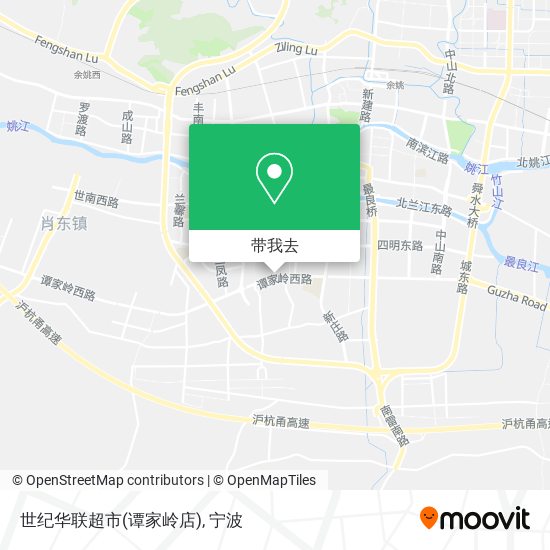 世纪华联超市(谭家岭店)地图