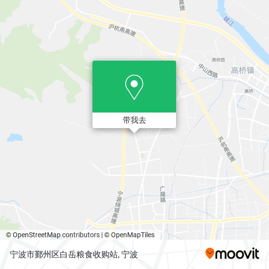 宁波市鄞州区白岳粮食收购站地图
