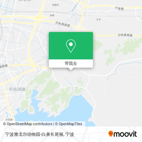 宁波雅戈尔动物园-白鼻长尾猴地图