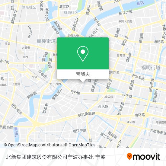 北新集团建筑股份有限公司宁波办事处地图