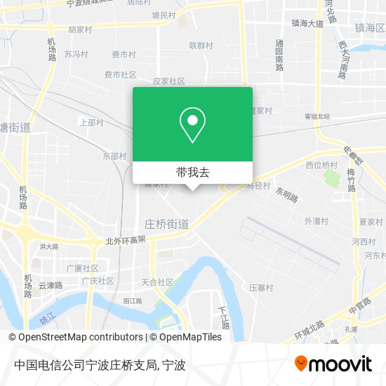 中国电信公司宁波庄桥支局地图